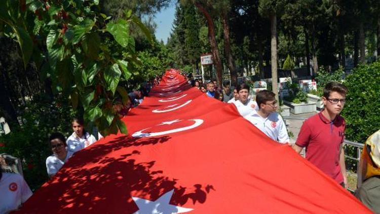 57nci Alay anısına şehitliğe yürüdüler