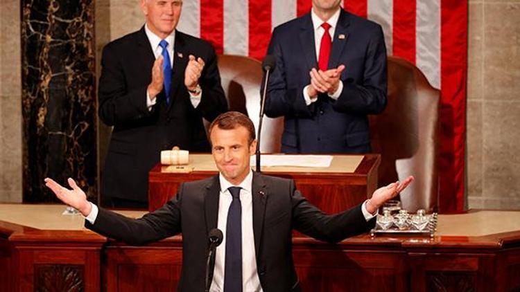 Fransa Cumhurbaşkanı Macron, ABD Kongresinde konuştu