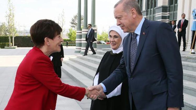 Cumhurbaşkanı Erdoğan,  Yeni Zelanda Genel Valisi Patsy Reddy ile görüştü