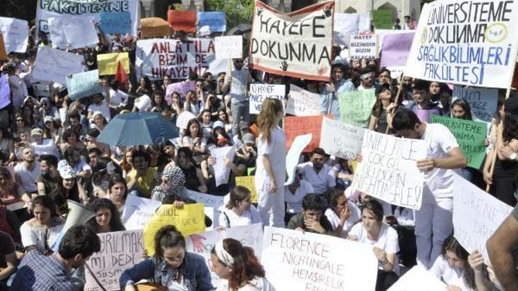 Fotoğraflar // İstanbul Üniversitesinde protesto