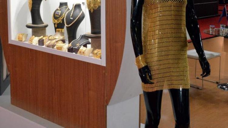 Diyarbakırda, Uluslararası Mezopotamya Mücevher Fuarında altın karpuza büyük ilgi