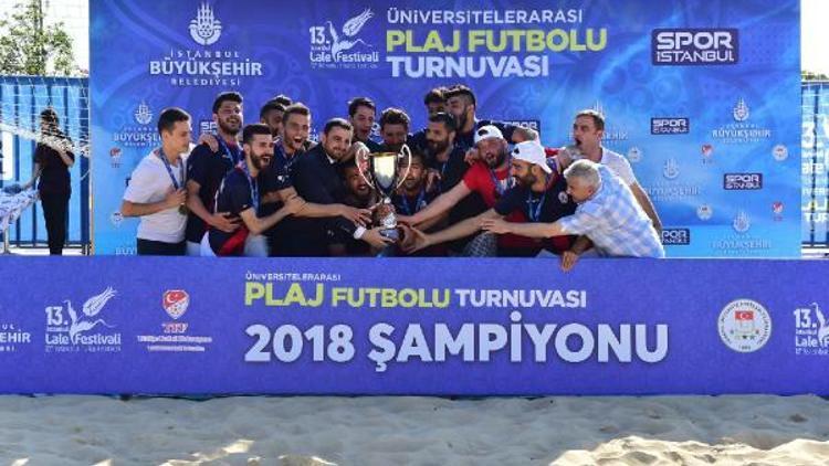 Üniversiteler arası plaj futbolu şampiyonu İGÜ