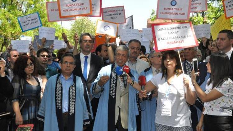 Gazi Üniversitesinde bölünme protestosu