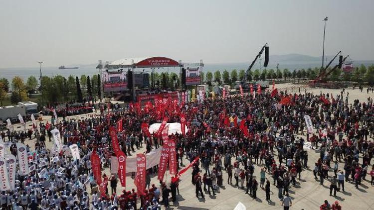 Maltepe Miting Alanındaki son durum havadan fotoğraflandı