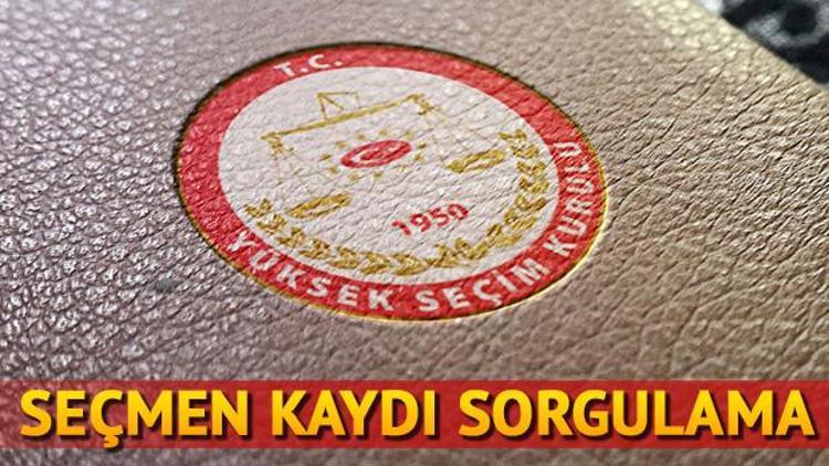 Seçmen sorgulama sistemi açıldı..YSK seçmen kaydı sorgulama