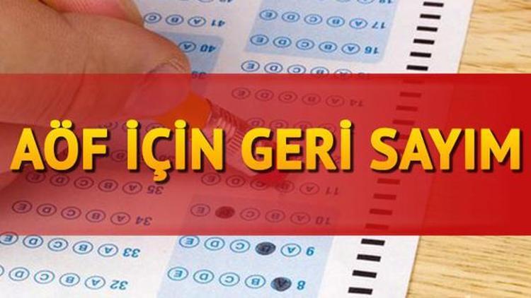 2018 AÖF final sınavları ne zaman yapılacak