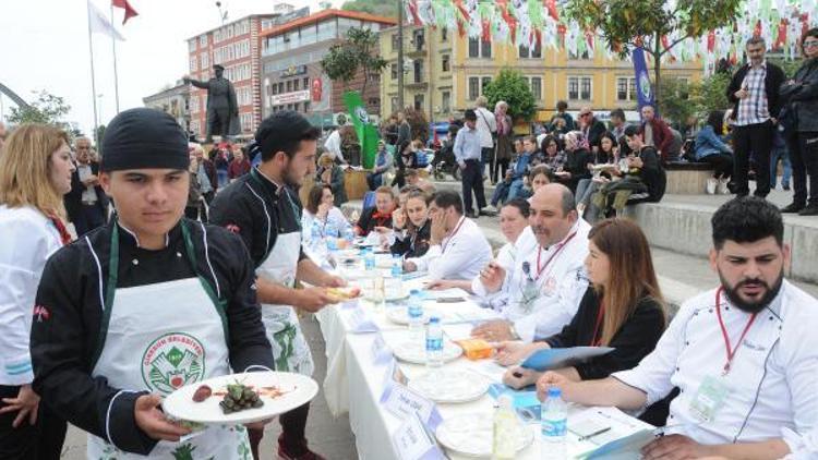 Giresun’da yöresel yemekler yarıştı