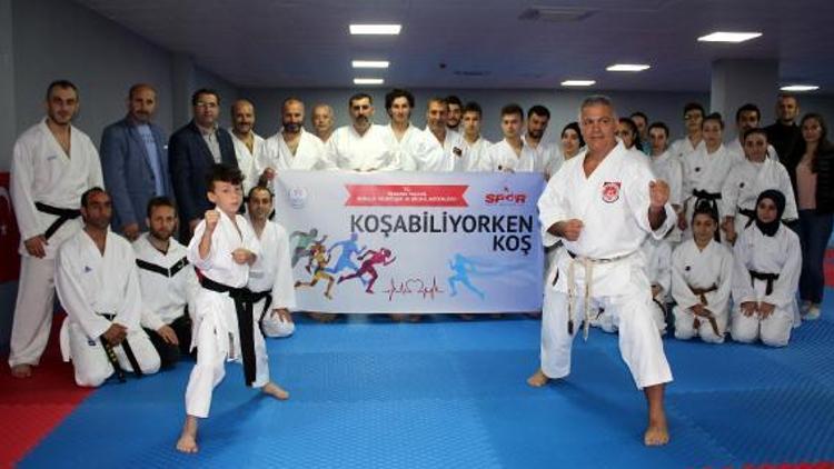 ‘Koşabiliyorken Koş’ projesi ile herkes karate yapıyor