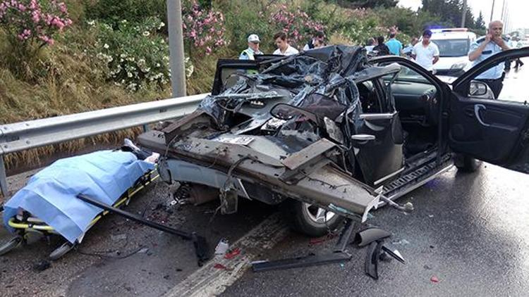 Adanada trafik kazası: 1 ölü, 2 yaralı