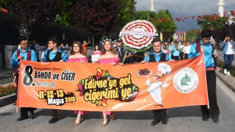 Edirnede Uluslararası Bando ve Ciğer Festivali başladı
