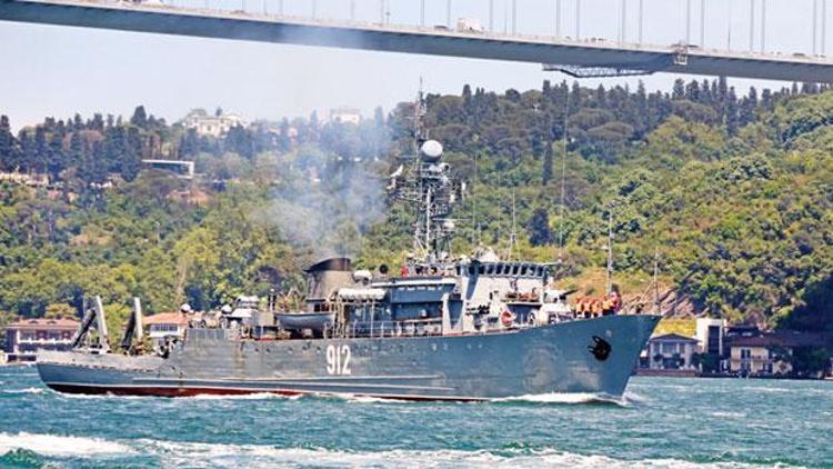 İki askeri Rus gemisi Boğazdan geçti