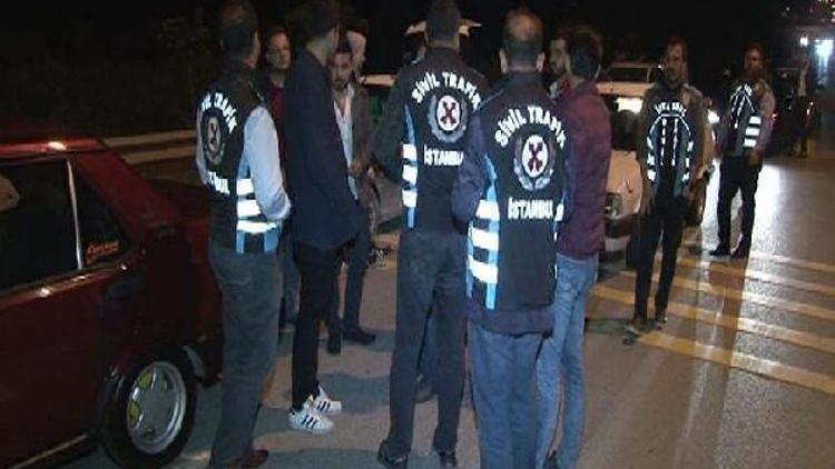 İstanbul Park Yolunda driftçilere polis baskını