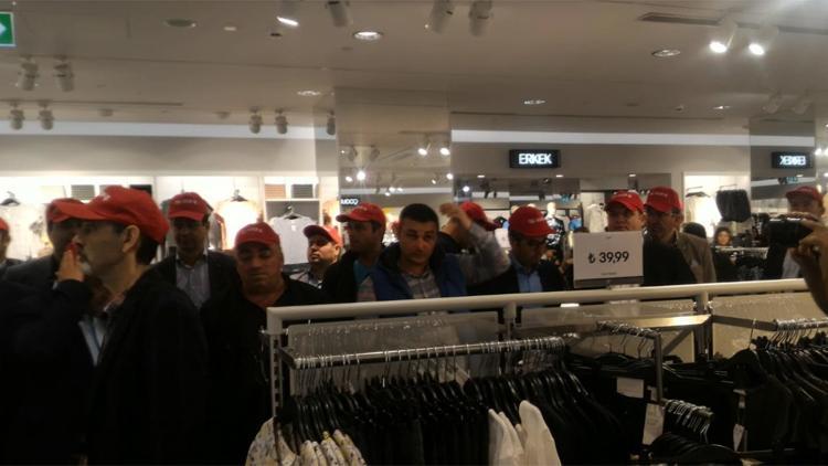 Tez-Koop-İş’ten H&M önünde eylem