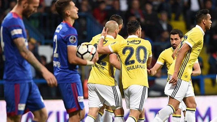 Fenerbahçe, Karabükte şov yaptı Şampiyonluk umudunu son haftaya taşıdı...