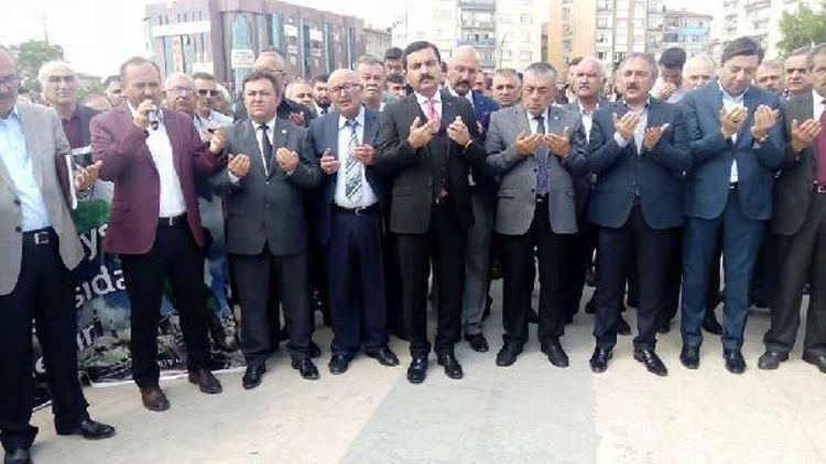 Kırşehir’de İsrail ve ABD protesto edildi