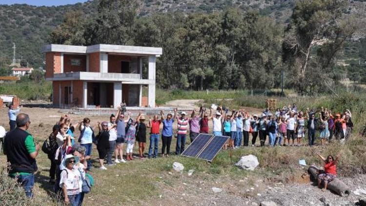 Datçada kaçak inşaatın yapımı devam ediyor