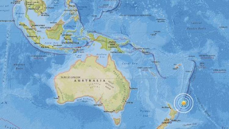 Pasifik Okyanusunun güneyinde 6.2 büyüklüğünde deprem