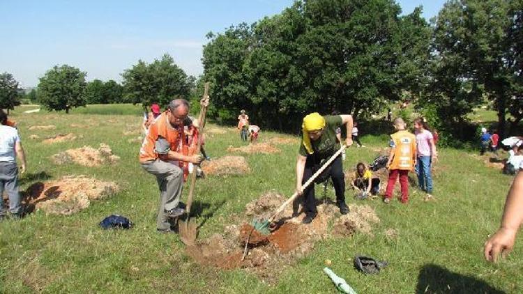 Kocasinan İlkokulu öğrencileri, TEMA işbirliğinde fidan dikti