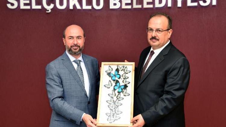 Konya Valisi, Selçuklu Belediye Başkanını ziyaret etti