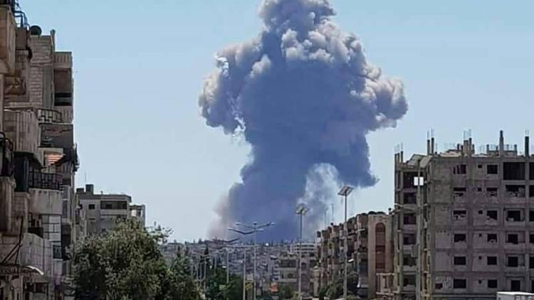 Son dakika... Suriyede patlama sesleri