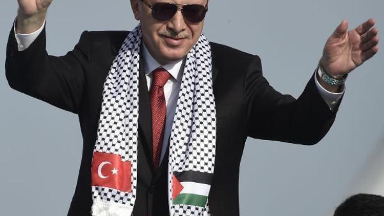 (ek fotoğraflar) Erdoğan, Yıldırım ve Bahçeli Kudüs mitinginde konuştu