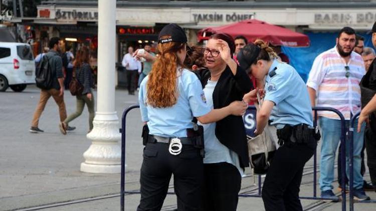 Taksimde 19 Mayıs töreni