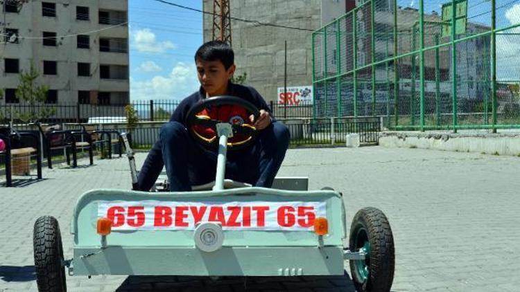 8inci sınıf öğrencisi, Go-kart aracı yaptı