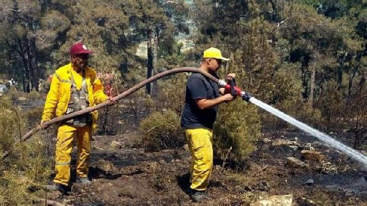 Kuyucaktaki yangında 25 hektarlık alan zarar gördü
