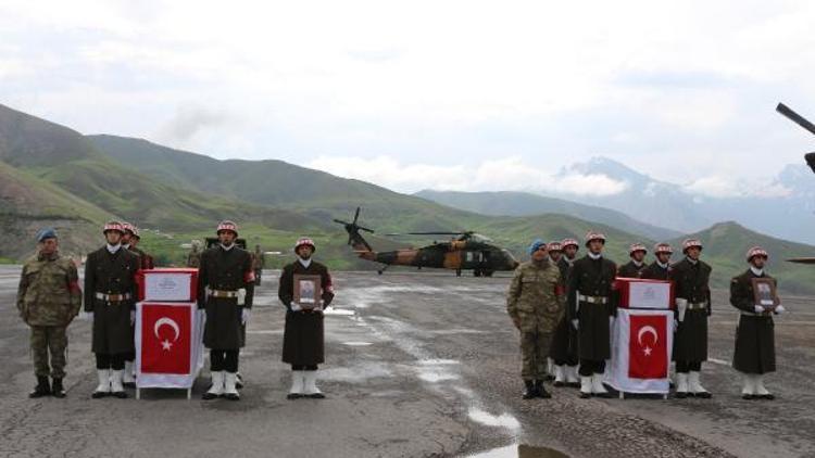 Kuzey Irak şehitleri memleketlerine uğurlandı