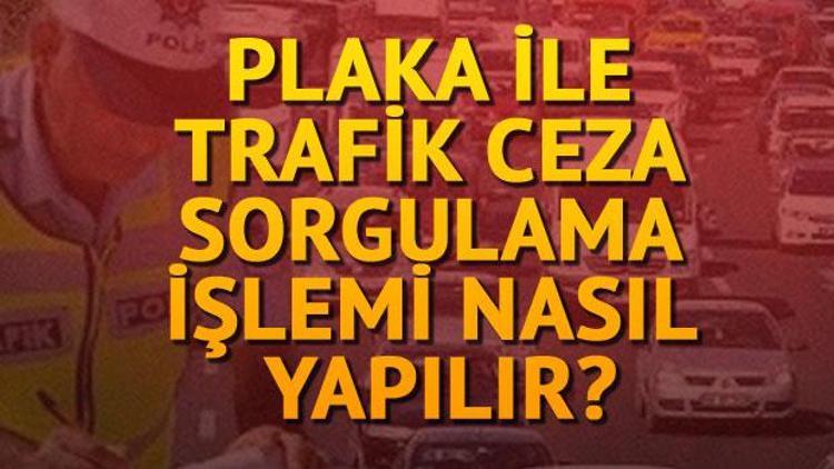 Plakadan ceza sorgulama işlemi yapılabiliyor mu İşte plaka sorgulama ekranı