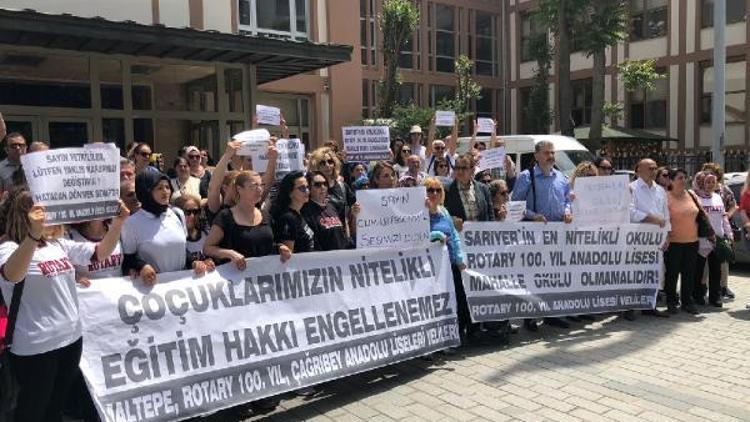 İl Milli Eğitim Müdürlüğü önünde nitelikli lise protestosu