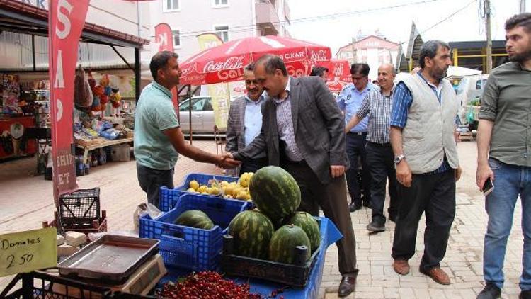 Seydişehir Belediye Başkanı, pazar esnafını ziyaret etti