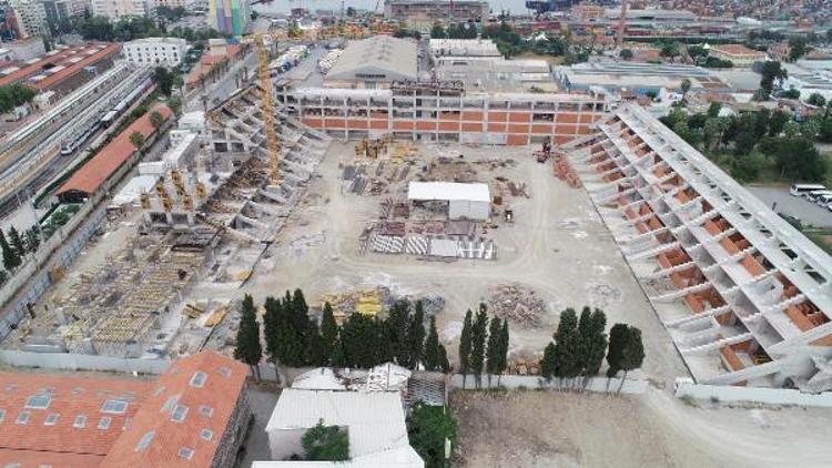 Yenilenen Alsancak Stadının tribünleri ortaya çıktı