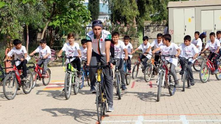 Silopili öğrencilerin bisiklet keyfi