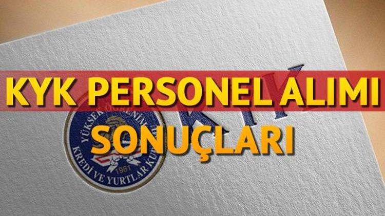 KYK personel alımı sonuçları açıklandı O illerde mülakat yapılacak