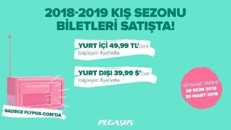 Pegasustan erken rezervasyon kampanyası