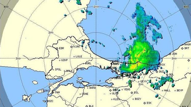 Radarda dikkat çeken görüntü İstanbulun tamamında etkili olacak