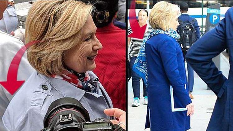 Hillary’nin omzundaki gizemli çıkıntı