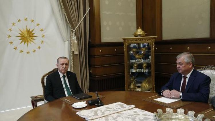 Erdoğan, Putinin Suriye Özel Temsilcisi Lavrentiyevi kabul etti