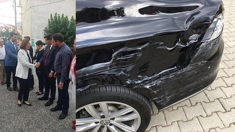 MHP Genel Başkan Yardımcısının aracı kaza yaptı