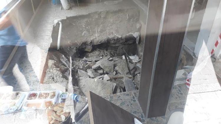 (geniş haber) Avcılarda iftar sırasında restoranın zemini çöktü