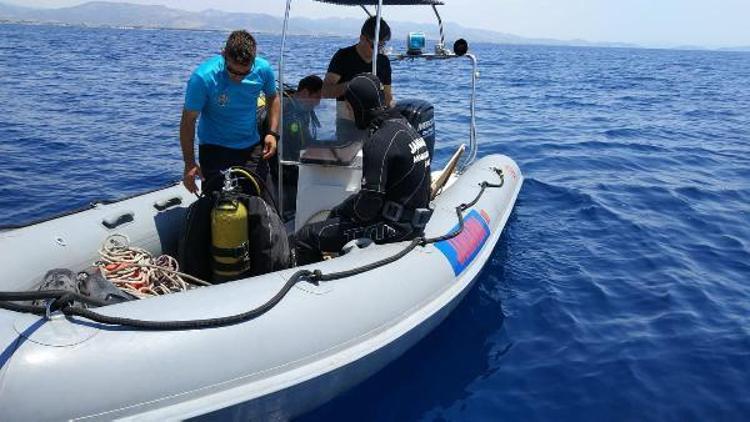 Ayvalıkta batan teknede kaybolan 2 kişiyi JAK timleri de arıyor