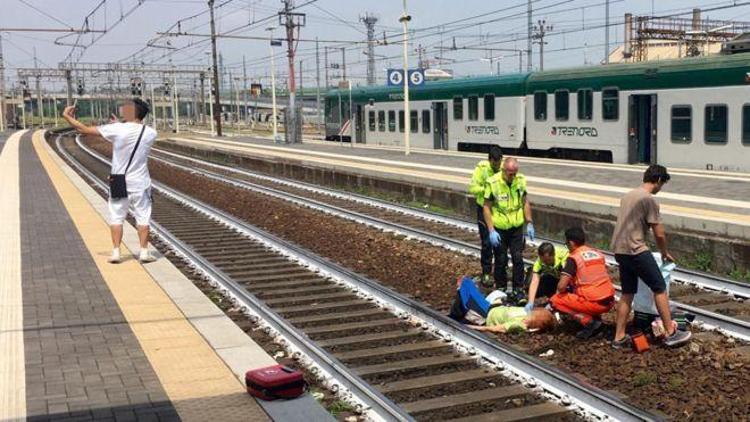 Tren kazasında selfie çeken adam İtalyada öfke yarattı