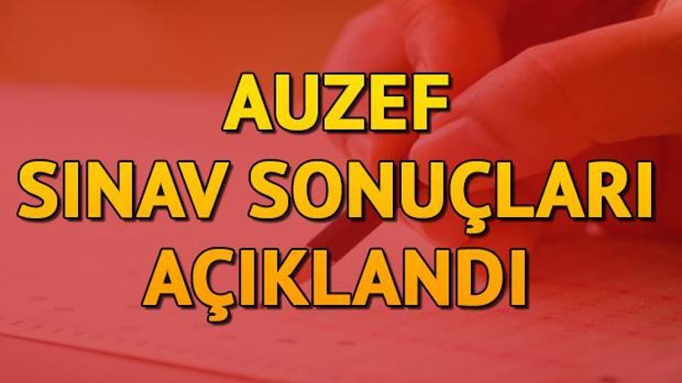 AUZEF sınav sonuçları açıklandı | AUZEF sonuçları nasıl öğrenilir