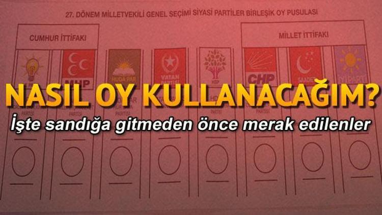 Nasıl oy kullanacağım