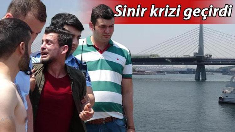 Haliç Metro Köprüsündeki iddialaşma şakalaşma kötü bitti Sinir krizi geçirdi