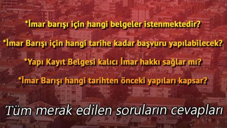 İmar Barışı hangi tarihten önceki yapıları kapsar, İmar Barışı başvuruları nereye yapılır İşte tüm merak edilenler