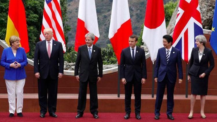 Trump G7 Zirvesinde Kanada ve Fransa liderleriyle ayrı ayrı görüştü