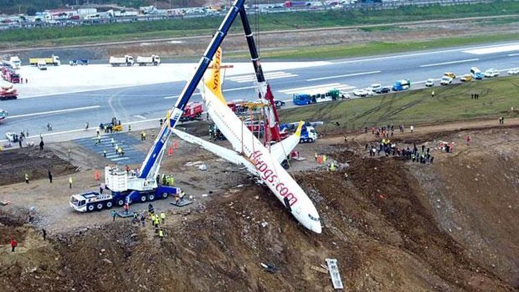 Trabzonda pistten çıkan uçakla ilgili yeni gelişme