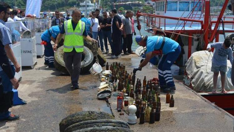 Şilede deniz dibinde temizlik çalışması yapıldı